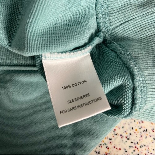 NWT Marea Lake Club Crewneck Cropped Sweatshirt Pullover Green Women’s XS - Picture 8 of 8
