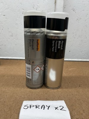 RENAULT SCHWARZ SPRÜHLACK 300ML HALFORDS DOSEN x2