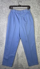 Vintage Made in USA Garan Women's Sz 12 Powder Blue Trousers 27x30