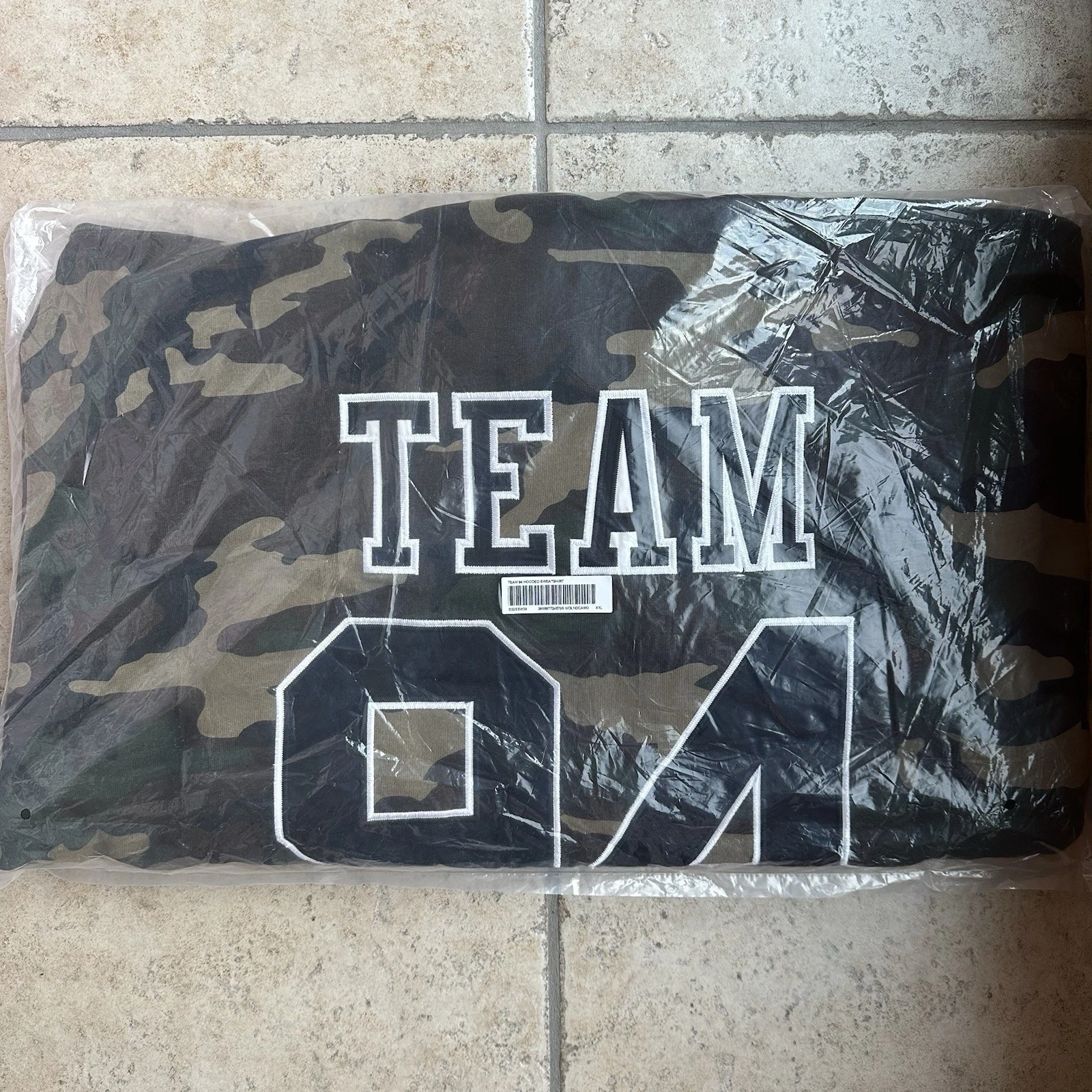 Sweat à capuche Supreme Team 94 camouflage Woodland taille XXL neuf sous blister