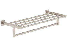 363TS-22-STN Duro 22 in. Wall-Mounted Towel Shelf with Bar in Satin Nickel