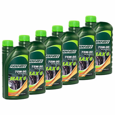 Motorrad Getriebeöl Schaltung FANFARO MAX 6 75W-90 GL-4/ GL-5 6x 1 Liter Oel
