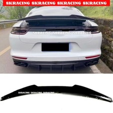For Porsche Panamera 971 2017-2019 Glossy Black Trunk Lid Spoiler Rear Wing