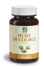 HUILE DE PEPINS DE COURGE BIO - Prostate Confort urinaire - Flacon de 60 gélules