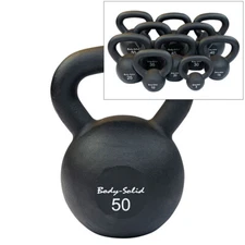 Body-Solid Powder Coat Iron Kettlebells and Sets, from 5 to 100 lb.