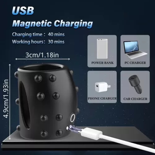 Automatico-Maschio-Tasca-Tazza-Mani libere-Massaggiatore-per-Uomini-Full-Body-Massaggiatore-US - Foto 4 di 4