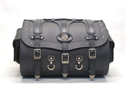 PU Leather, Motorcycle Roll, sissy bar Bag, Siberia 50 K max
