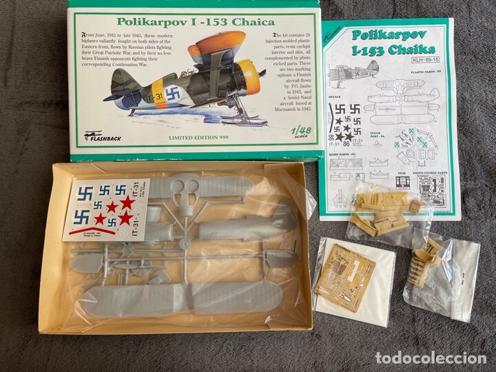 1/48 Flashbach POLIKARPOV I-153 "CHAIKA" Limited Edition +++LARGE FREE DOCUMENTARY 