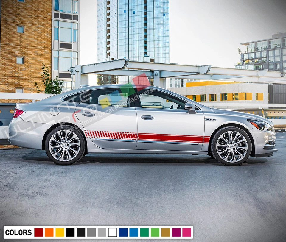 Decal sticker Stripe kit For Buick Lacrosse Graphics door bumper arm racing 2018 - Image 2 of 4