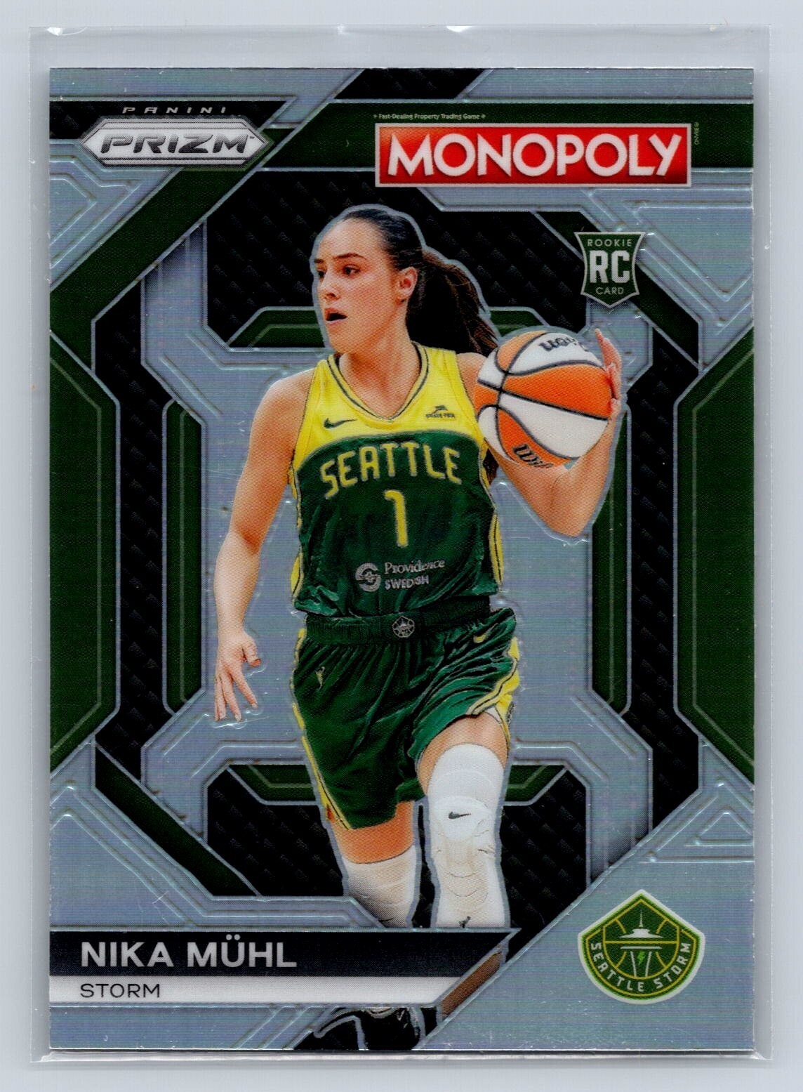 2024 Panini WNBA Monopoly Prizm Nika Muhl Silver Prizm Rookie WNBA26