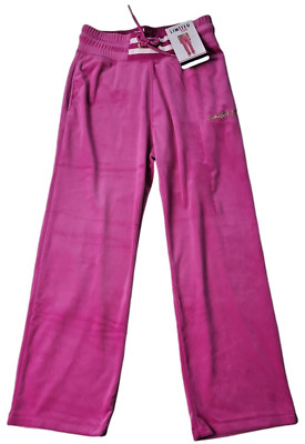 Pink Slashed Pocket Limited Too Girls Slash Pocket Drawcord Soft Velour Pant, Pink XL 16/18 ...