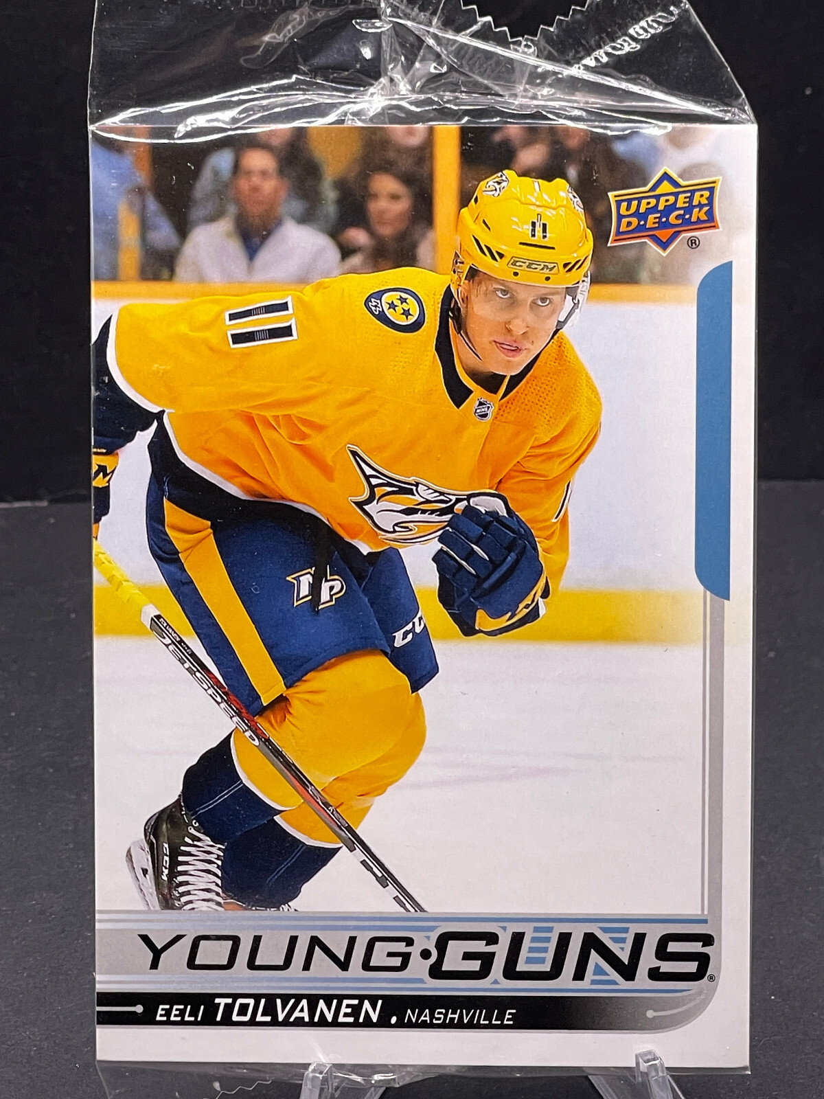 2018-19 EELI TOLVANEN UPPER DECK JUMBO OVERSIZED YOUNG GUNS ROOKIE CARD #217 RC 