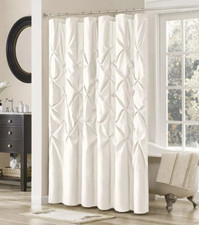 Madison Park Laurel Shower Curtain 72" x 72" White