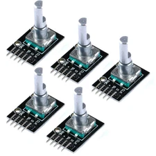 KY-040 Rotary Encoder Module Knob Push Button w Theaded Shaft + Nut For Arduino