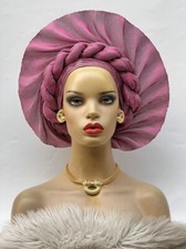 Aso-Oke African Headtie Auto Gele, Headgear.