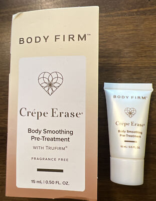 Crepe Erase Body Smoothing Pre-Treatment w/ Trufirm Travel sz 15ml/0.5oz - NEW