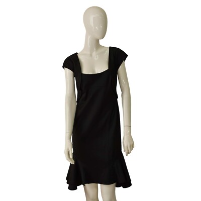 knee length dresses for ladies Zac Posen V-Neck Matte Jersey Midi Dress, 0 / Black