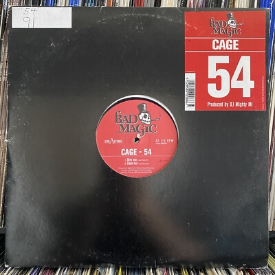 CAGE - 54 (12'')  1999!!!  RARE!!!  DJ MIGHTY MI!!!  BAD MAGIC RECORDS