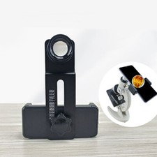 WF12.5X Microscope Eyepiece Mount Adapter Connect Mobile Phone Take Photo Video