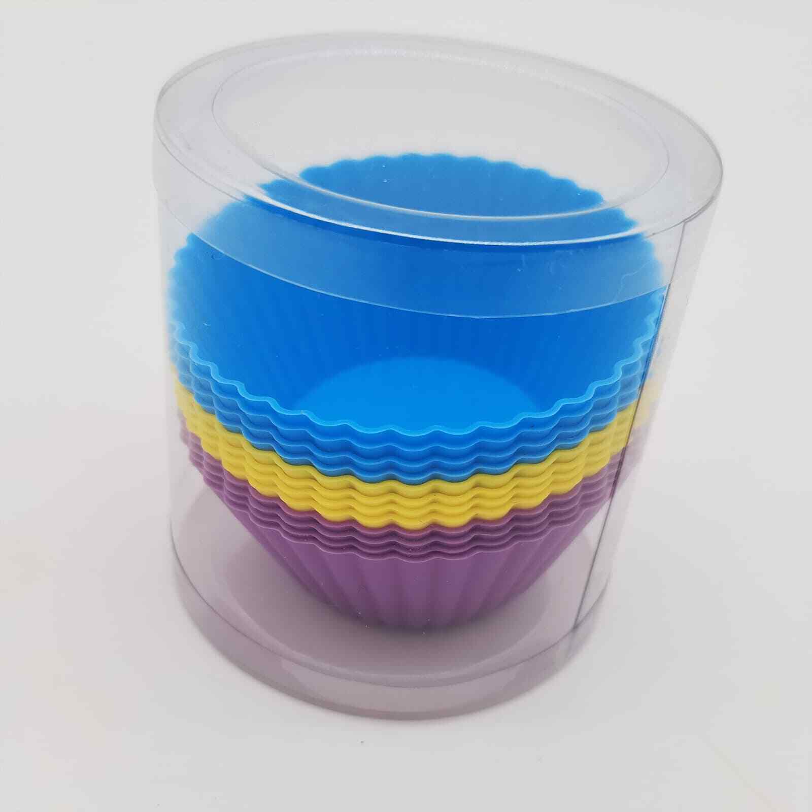 Silicone Cupcake Liners For Baking Tool Pink Blue Orange Muffin Molds