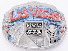 Las Vegas Nevada 777 Slots Jackpot Dice Cards Belt Buckle