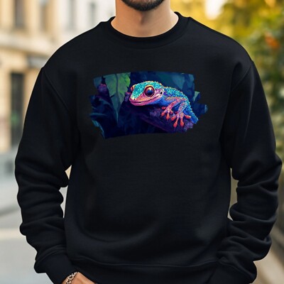 Gecko Pixel Art Sweatshirt Cosy and Perfect for Any Occasion S to 4XL