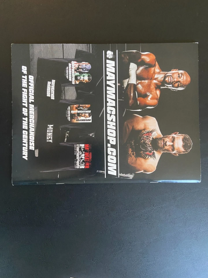 CONOR MCGREGOR SIGNED OFFICIAL FIGHT PROGRAM FLOYD MAYWEATHER JR UFC BOXING BAS - Image 3 of 4