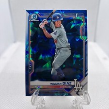 2021 Bowman Chrome Sapphire Edition Chrome Prospects Wilman Diaz #BCP-197