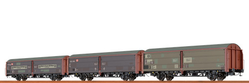 BRAWA 48952 3-teiliges Set Schiebewandwagen Hbis 297/299 DB „MAISEL BAYREUTH” | Zustand: Neu