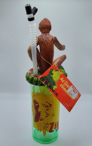 Vintage Disney Dinosaur Articulated Tumbler Cup Zini Figurine Rare New Monogram - Picture 2 of 6