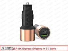 Image of Duracell 36W Fast Car Charger Adapter with Dual Output For iPhone All Smartphone