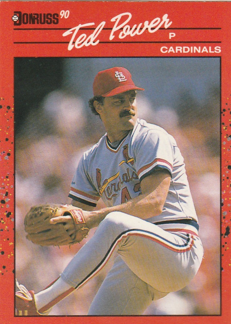 FREE SHIPPING-MINT-1990 Donruss #653 Ted Power  CARDINALS