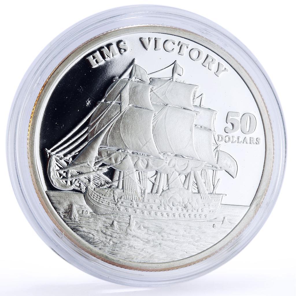Marshall Islands 50 dollars Seafaring HMS Victory Ship