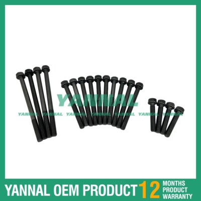 Cylinder Head Bolts x6 for Cummins 3.9 4B 4BT 4BTA 5.9 6B 6BT 6BTA