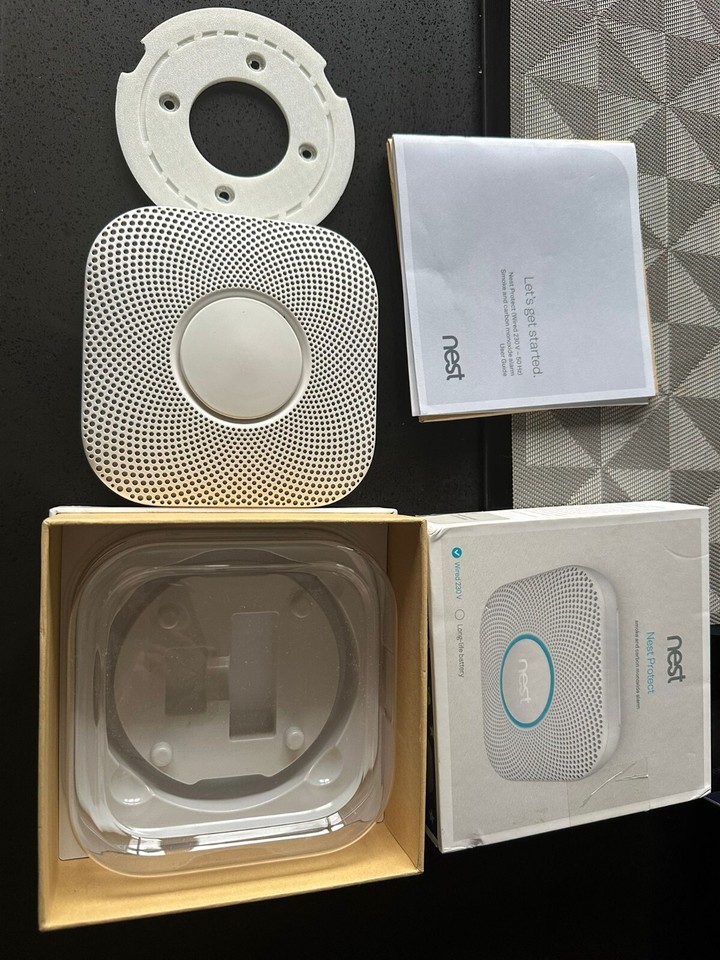 Google Nest Protect Smoke & Carbon Monoxide Alarm Battery White