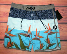 MENS HURLEY PHANTOM TROPICAL SWIM BOARD SHORTS SIZE 38