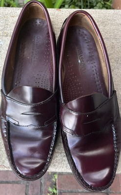 G.H. Bass & Co. Sz 11D Burgundy Leather Moc Toe Slip On 