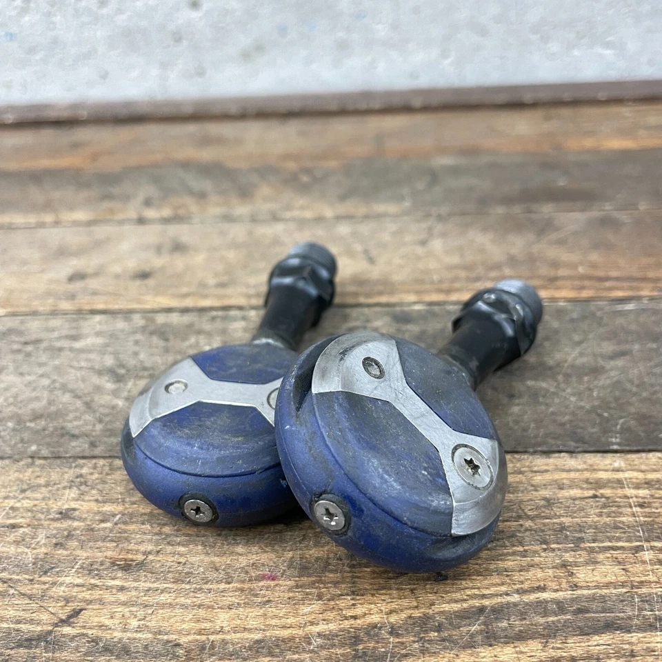 Vintage Speedplay Pedals Clipless Blue 9/16 in Road Race MTB Set A7 - Image 2 of 4