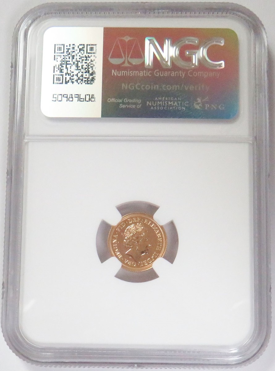 2022 GOLD GREAT BRITAIN 1/4 SOVEREIGN QE II MEMORIAL NGC