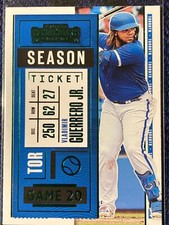 2020 Panini Contenders - Vladimir Guerrero Jr - Green Parallel - Blue Jays