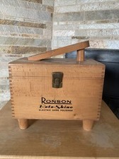 VTG Shoe Shine Kit Ronson Roto-Shine Box Only