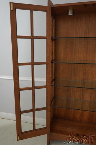 66875: STICKLEY Mission Oak 2 Door Cabinet Bookcase - Picture 5 of 14