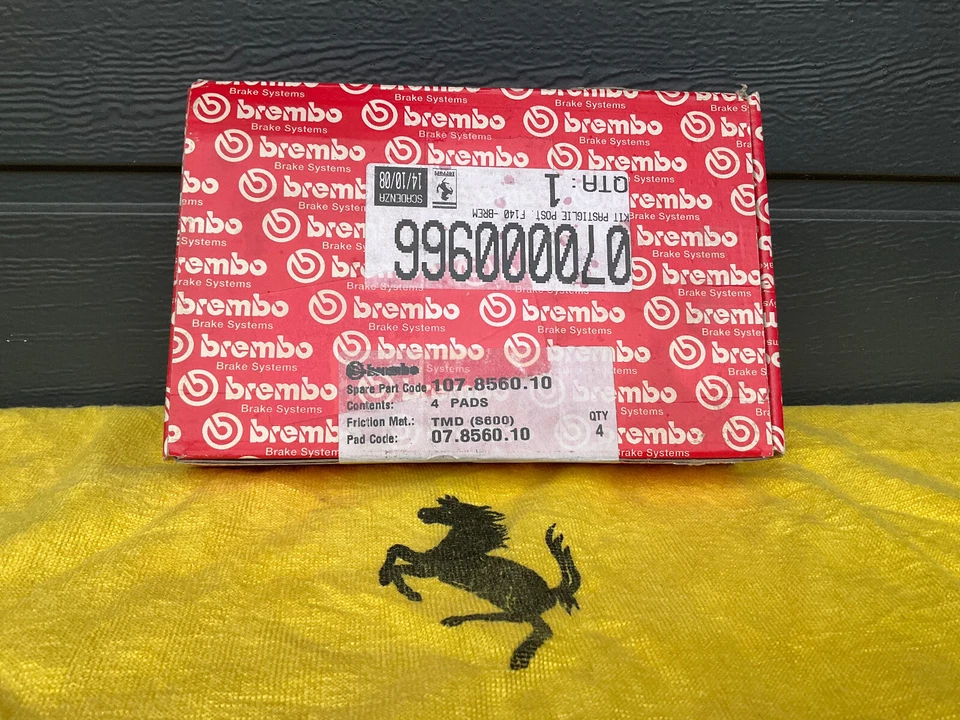 NOS OEM Brembo Ferrari F360 Challenge/Enzo Rear Brake Pads Set 70000966 Orig Box - Image 2 of 4