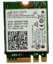 HP Envy X360 M6-AQ M6-AQ003DX Laptop Wireless Wi-Fi Card Intel Wireless AC-7265