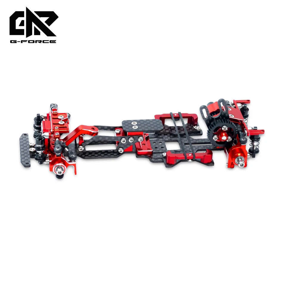 G-Force TT24 1/24 Full CNC Aluminum Drift Chassis Kit Mini RC Car Racing 2wd RWD - Image 2 of 4