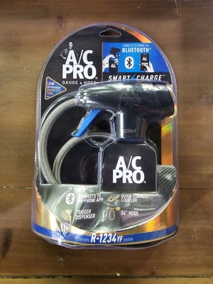 A/CPro  R-1234yf Bluetooth Smart Charge Gauge & 24'' Hose Connect to on Phone App