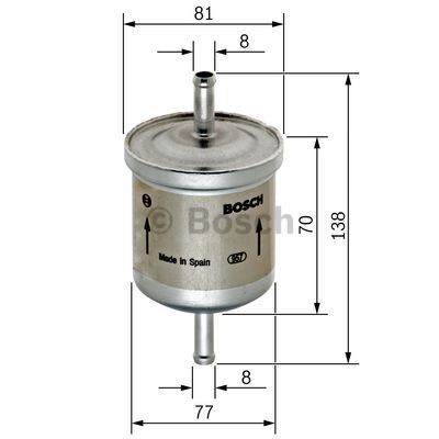 0 450 905 324 KRAFTSTOFFFILTER BOSCH NEU OE QUALITÄT - Bild 2 von 5
