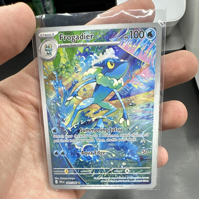 Nintendo Pokemon TCG Frogadier 089/086 Rising Rivals Secret Rare Holo Full Art