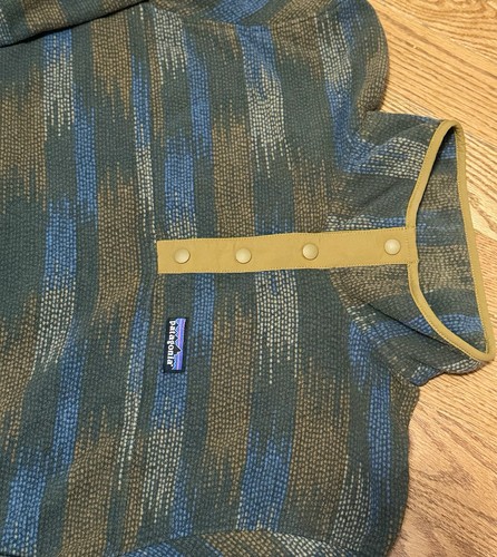 Patagonia Micro D® Snap-T® Pullover Native Seeds Industrial Green 26165 XL EUC