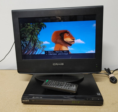 Sony Compact DVP-SR200P Progressive Scan DVD/CD Player With Remote.